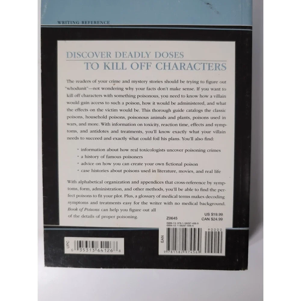 Howdunit Ser.: Book of Poisons by Anne Bannon and Serita Stevens (2007, Perfect)